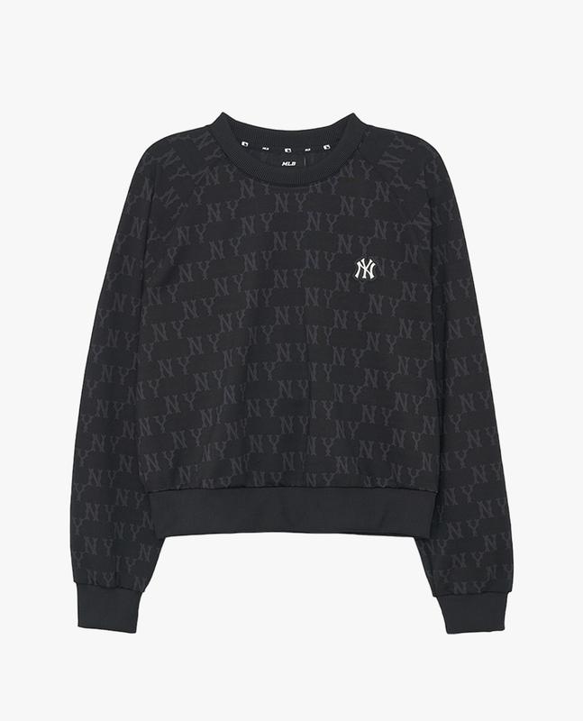MLB - Áo sweatshirt nữ cổ tròn tay dài Monogram 3FMTM2034-50BKS