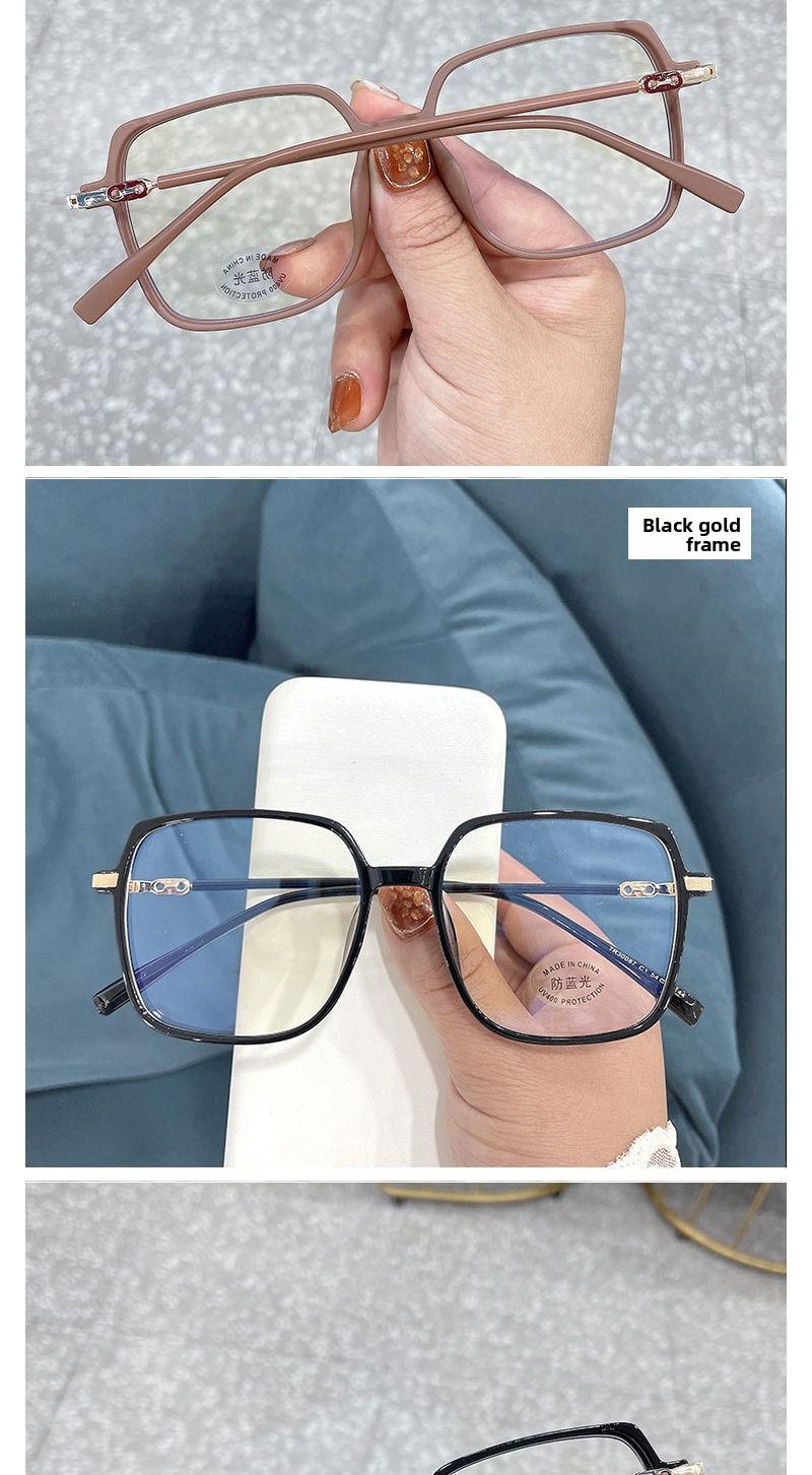 Bingkai kacamata pelindung anti-cahaya biru berkualitas tinggi, ramping, gaya retro, kacamata tanpa resep untuk pria dan wanita, juga cocok untuk lensa resep.