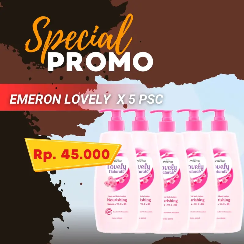 Emeron Lovely Natural 400ml x 5 pcs 2