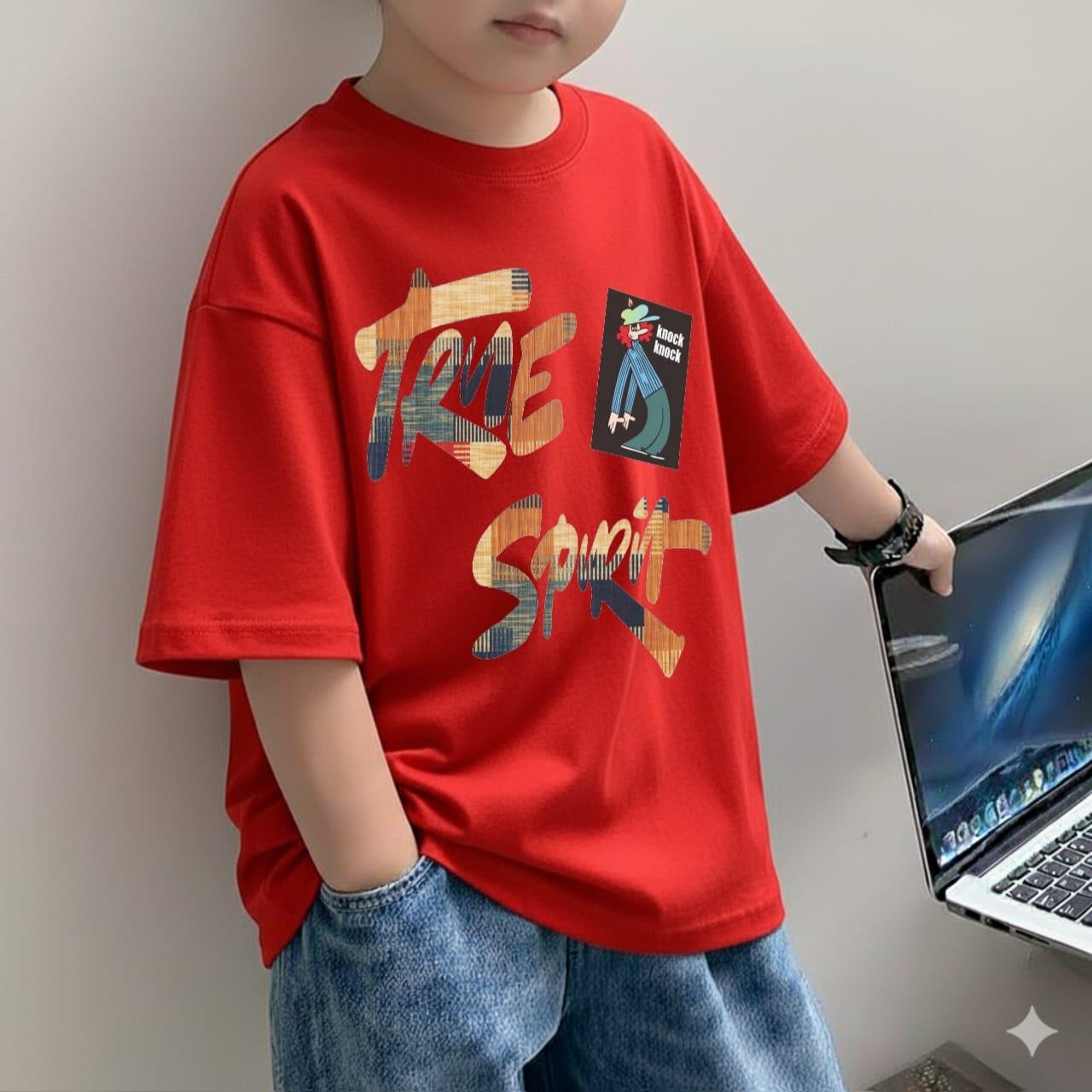 Kaos Distro OVERSIZE TRUE SPIRIT Anak Laki-Laki/Fashion Anak Laki-Laki Kekinian/Baju Anak Laki-Laki Model Terbaru/Kaos Anak Laki-Laki Viral