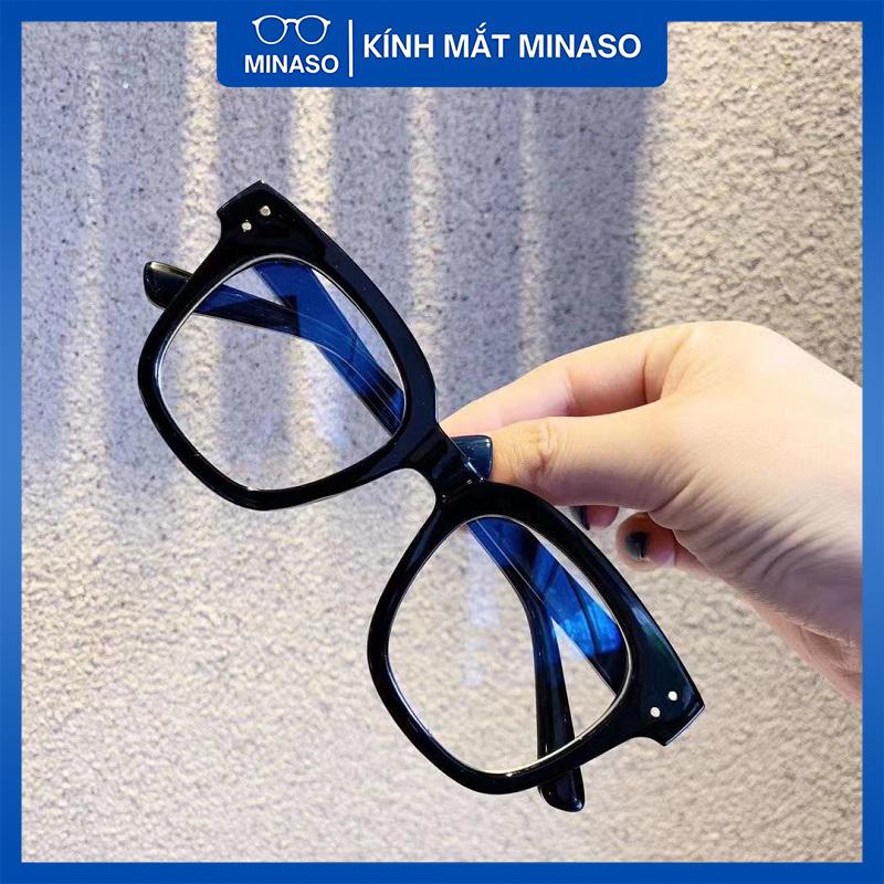  Kính mắt thời trang nam nữ mắt kính không độ chống tia UV phong cách Ulzzang đẹp giá rẻ có thể thay được tròng cận 017 