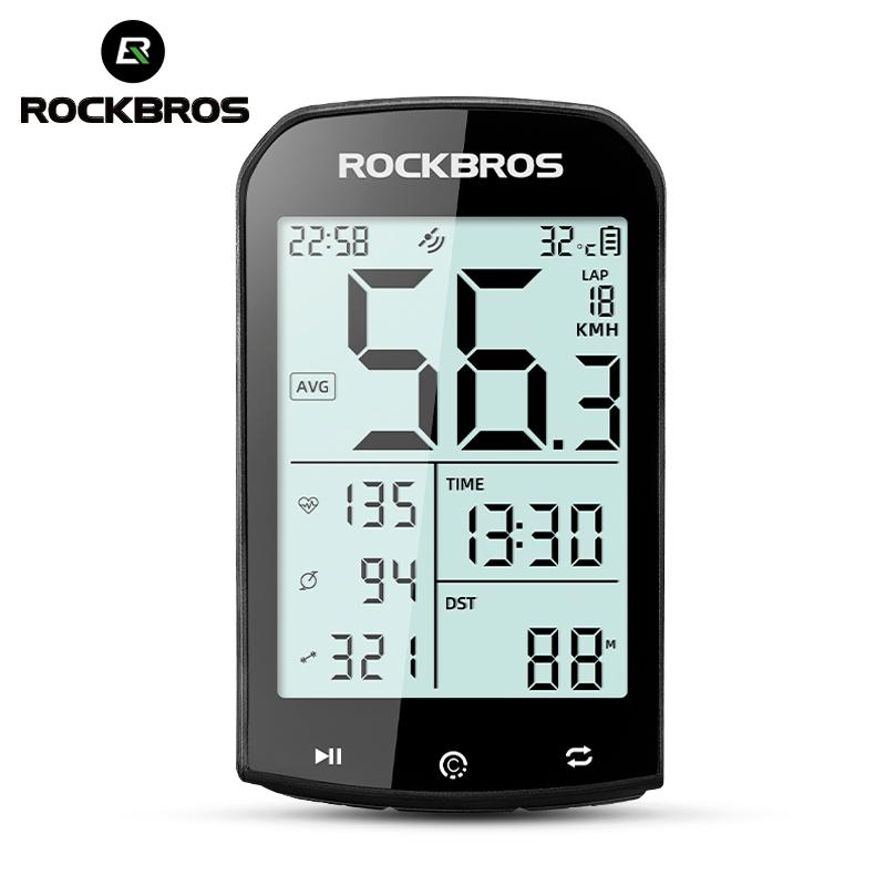 Bàn Mã Không Dây GPS Đạp Xe, ROCKBROS M1, Đo Tốc Độ MTB, Đồng Hồ Bước Chân, Bộ Chuyển Đổi Tần Số