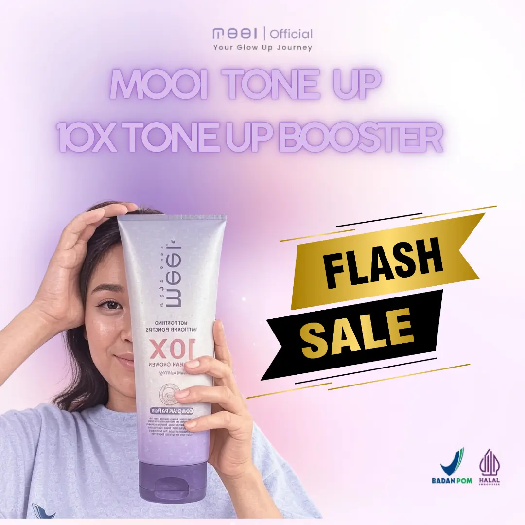 MOOI Brightening Tone Up Booster Body Lotion - Pencerah Kulit, Melembabkan Kulit dan mencerahkan kulit yang kusam