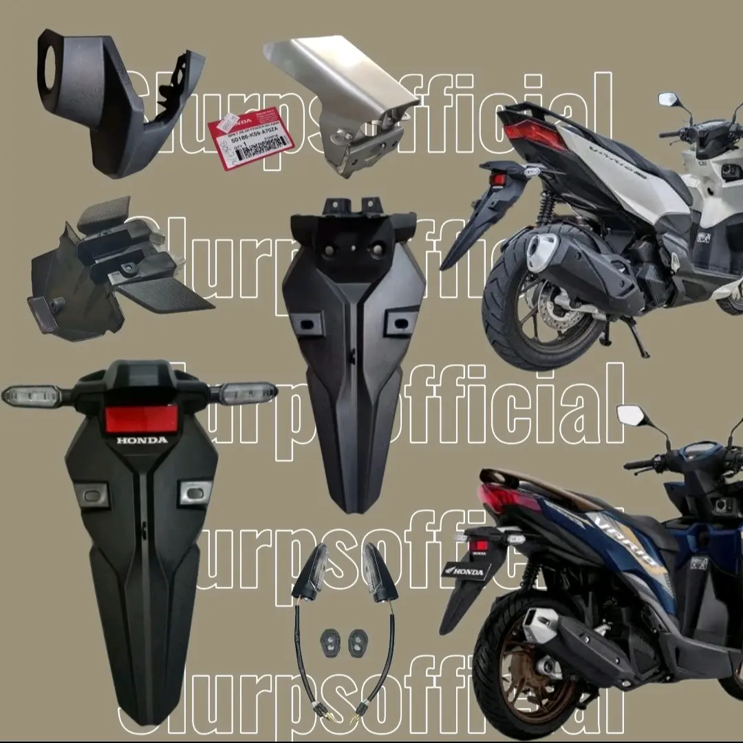 Spakbor Belakang Vario Full Original AHM untuk Vario 125/150/160 LED New (Sen Terpisah) - Paket Lengkap - Motorcycle vario  125 vario  150 spakbor  belakang  vario  150  new