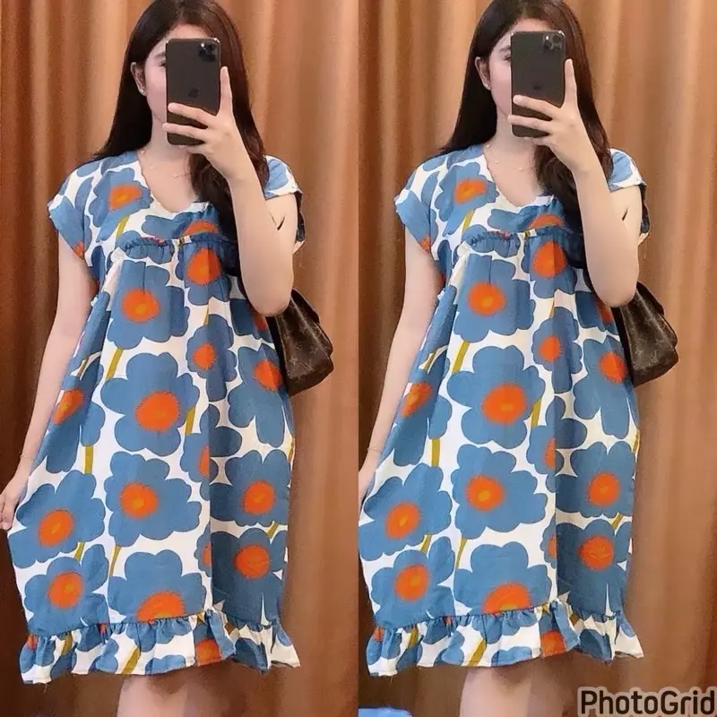 Daster Sultan Kekinian Bahan Rayon Premium Model Pendek Selutut - Busui, Viscose