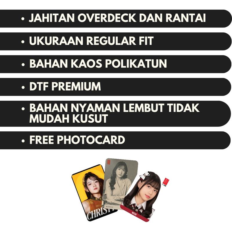 KAOS JKT48 LANA KAOS POLOS HITAM COTTON POLIKATUN MURAH TERLARIS NYAMAN O-NECK MASTER Distro Fit Panjang Pria Sablon Standar Kain Lembut Combed Tangan Pendek Keren 2