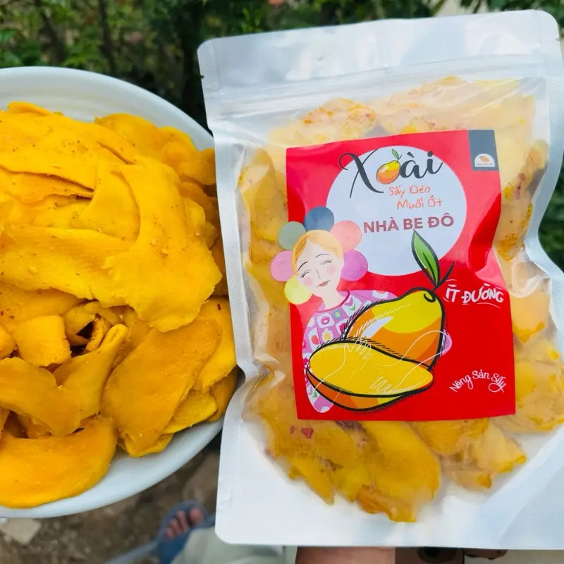 B 500G XOÀI SẤY MUỐI ỚT CHUA NHIỀU NGỌT ÍT  -  HÀNG MIẾNG NHỎ- NHÀ BE ĐÔ 2
