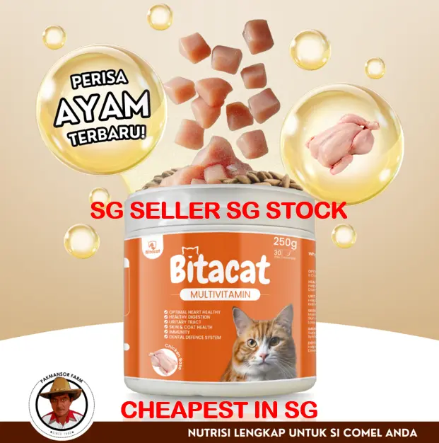 BITACAT MULTIVITAMINS CHICKEN SG SELLER INSTOCK FREE TREATS!!!