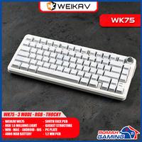 Gambar WEIKAV WK75 - WK75 - 75% - 3 MODE - Gasket - South Face RGB - Mechanical Keyboard - BLACK dari Rumah-Gamings Kota Administrasi Jakarta Barat 4 Tokopedia