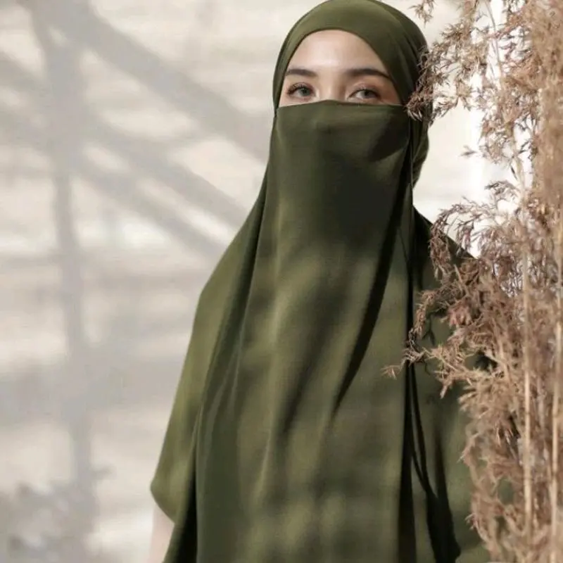 Jilbab Hijab Kerudung Khimar Instan Syari Cadar Tali Jumbo Crinkle Airflow Daily French Terbaru 2