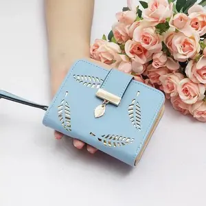 DOMPET WANITA KECIL LUCU/DOMPET WANITA DAUN MINI/DOMPET KECIL/DOMPET  WANITA MINI LUCU Cewek