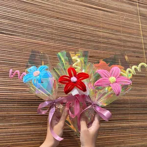 Buket mini simple kawat bulu