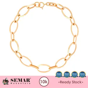 Gelang Emas Fancy Olive Gold 10K Semar Nusantara