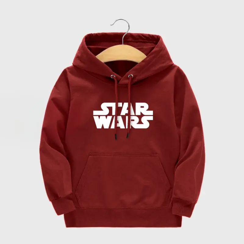Jaket Sweater Hoodie Anak Laki-Laki Perempuan Sablon STARWARS Umur 2-12 Tahun Fashion Hodie 4