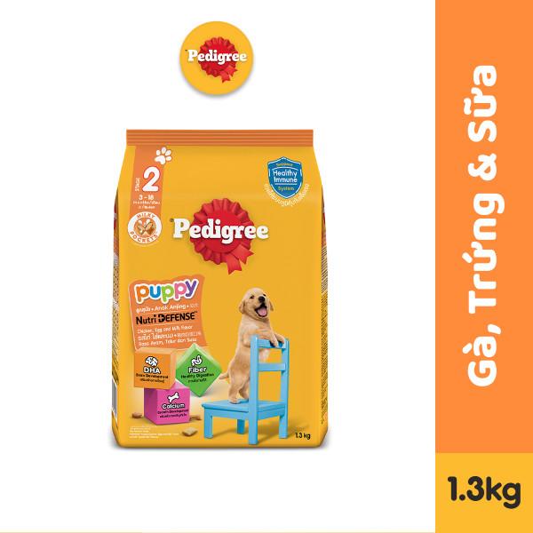Thức ăn dinh dưỡng Pedigree cho chó con, vị gà & trứng sữa
