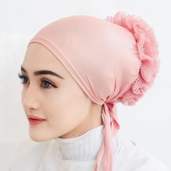 CIPUT TURKI CEPOL ECER TERMURAH Jilbab Renda Dalaman Kerudung 5