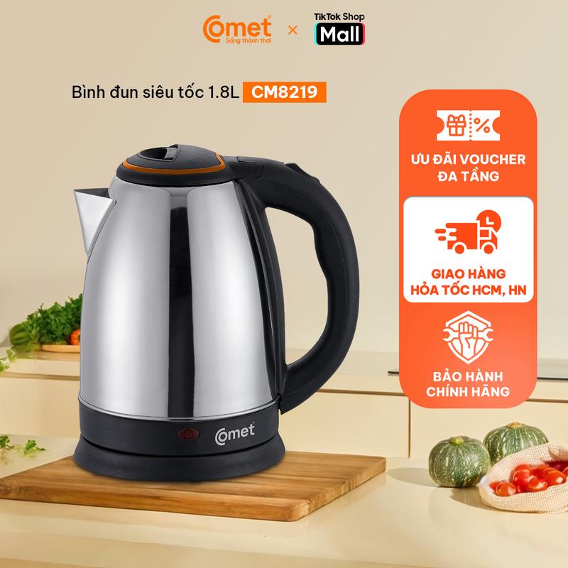Bình đun siêu tốc 1.8L COMET - CM8219 ấm siêu mini