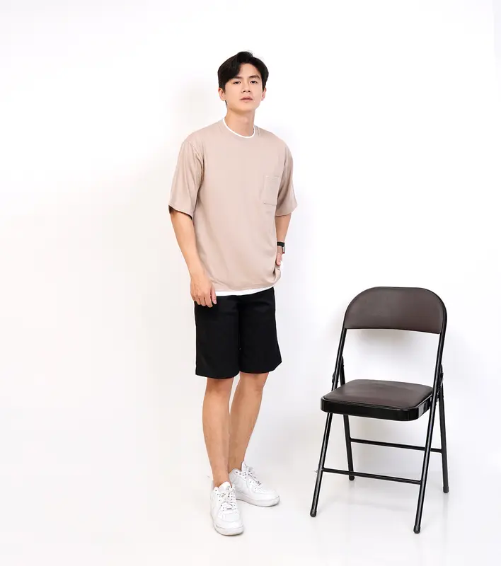 Aveexy Oversized T-shirt Korean Style Kaos Cotton Combed 24s Polos Pria Oversize Allsize 3