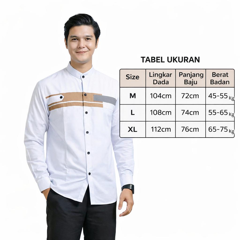 PAKET 2 PCS Baju Koko Pria Lengan Panjang Motif Yordan Hadroh Muslim Dewasa Model Terbaru Kekinian PAKET 2 PCS Baju Koko Pria Lengan Panjang Motif Yordan Hadroh Muslim Dewasa Model Terbaru Kekinian