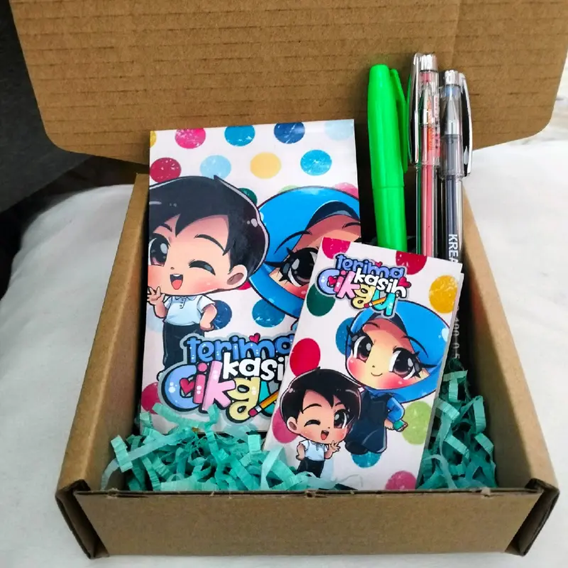 Gift Box Teachers Day (notepad +sticky +pen+ highlight) Stationery ...
