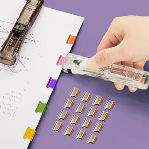 Klip Dorong Klip Tambahan Klip Staples Klip Staples Klip Staples Dokumen Tetap Tanpa Tanda Kertas Uji Kertas Klip Kecil Penyimpanan Perlengkapan Kantor