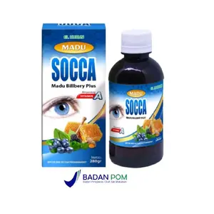 Madu Socca Madu Sehat Mata 280 gram Madu Soca Madu Bilberry