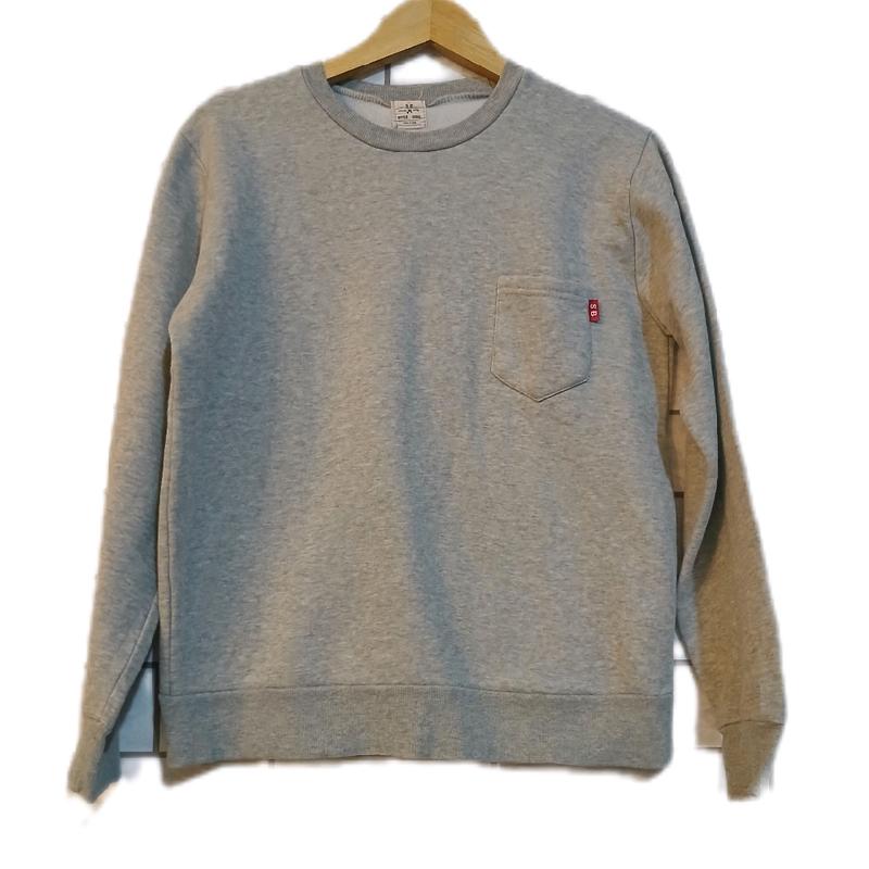 A026/Baju kaos pria import /warna grey/model saku kiri depan 0