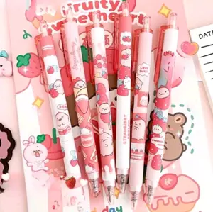 (6 Pcs) Pulpen Gel Mekani 0,5mm - Alat Tulis - Stationery Bolpoint Tinta Gel Cetekan Cair