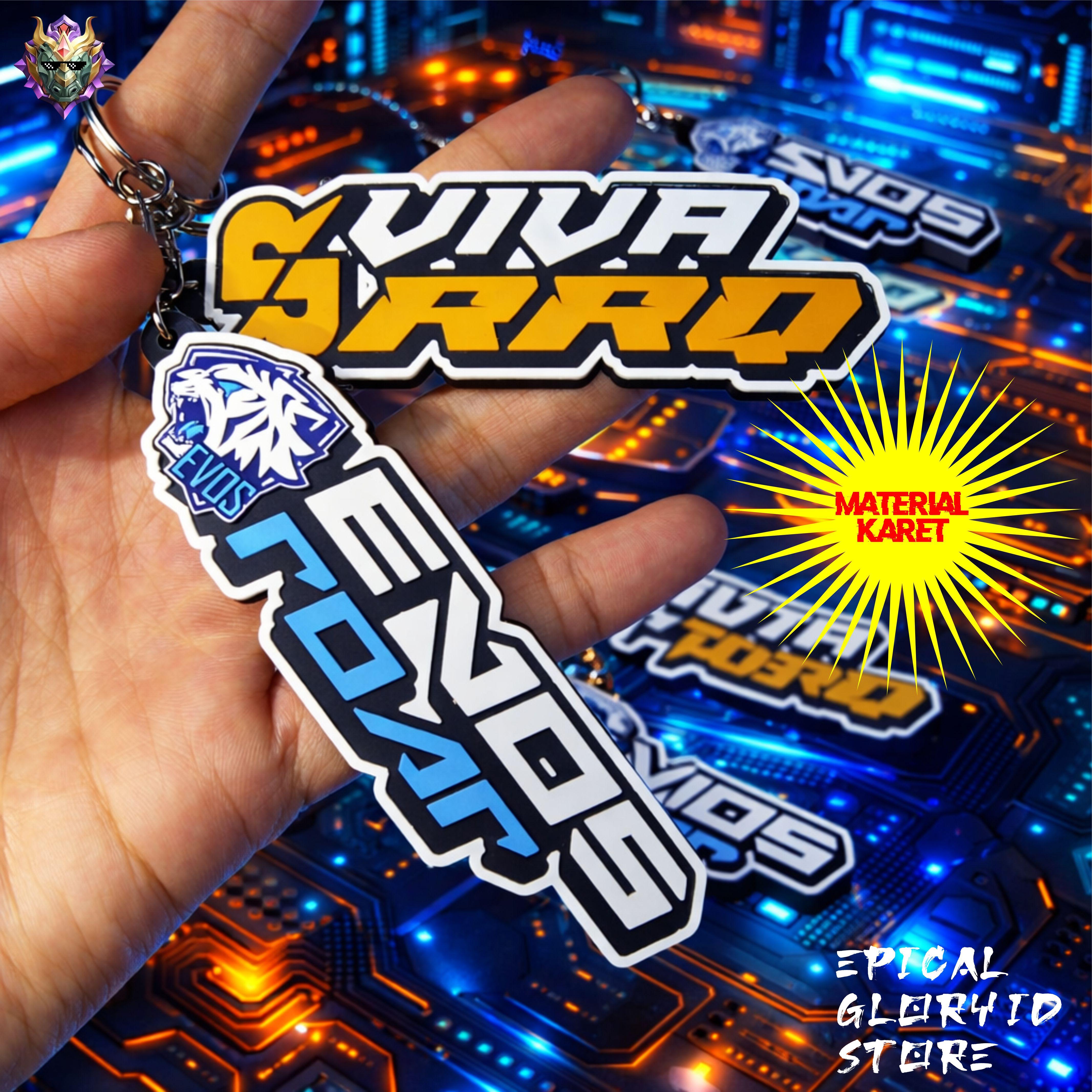 PROMO || Gantungan Kunci karet Team Esports Keychain rubber Team Esports Gantungan kunci Evos Gantungan Kunci RRQ Keychain