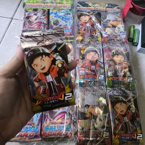 12 Sachet Mainan Kartu Gunting Kertas Batu BoBoiBoy Isi 96 Kartu