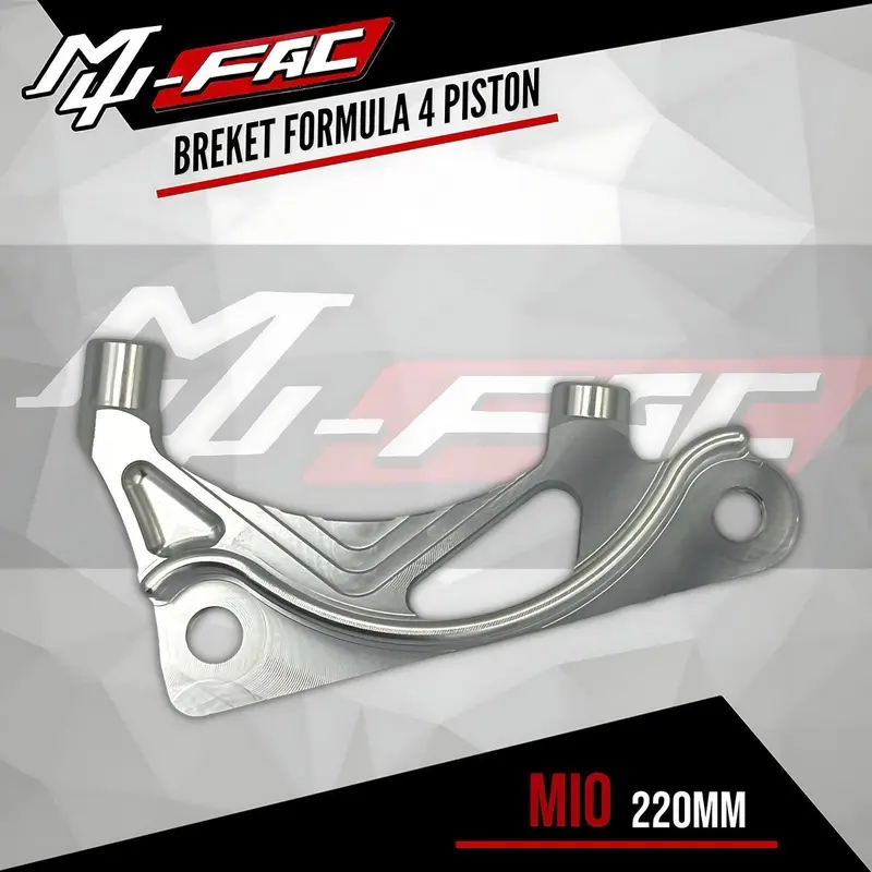 BREKET KALIPER FORMULA 4 PISTON MUFAC VARIO MIO BEAT NMAX AEROX PCX NOUVO VIXION SONIC WAVE 110 8