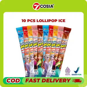 【BEST SELLER】7COSIA - 10pcs 82ml Lollipop Ice-Yogurt、Orange 、Strawberry 、Cola、Peach