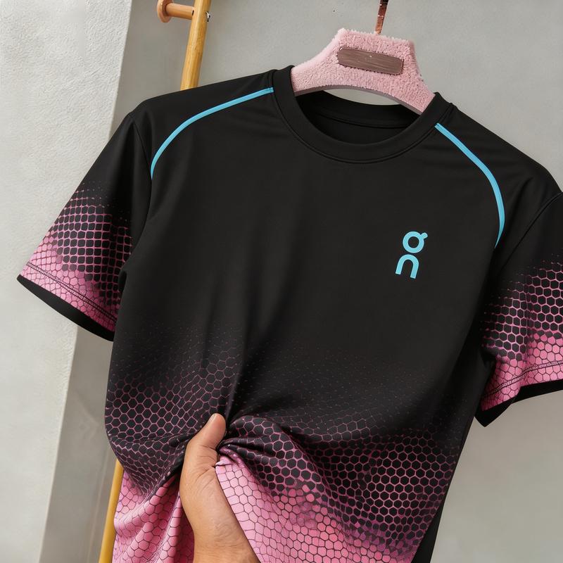Áo thể thao in 3D chuyển sắc hoàn toàn cho nam và nữ, dùng cho pickleball, nhanh khô, phù hợp đi bộ đường dài, tập gym và bóng chuyền