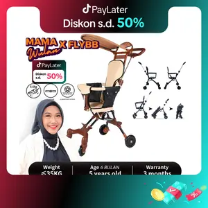 【Exclusive wulanmiulan】25 Colors FLYBB Magic Stroller Baby 2 Way Travel Lightweight Foldable (Sepeda Motor Dapat Dibawa) Baby Newborn Infant Toddler Girls Baby Strap Dorongan Toddler Cabin Bayi Roda Exotic stroller  bello