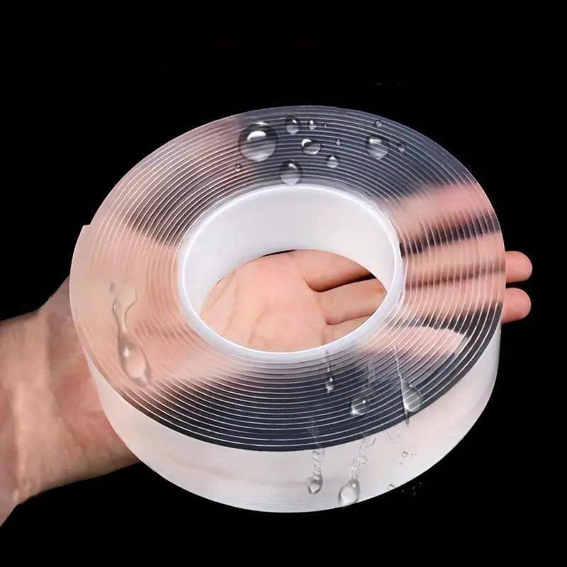 Băng Dính Keo Hai Mặt, Băng Dính Nano, Chịu Lực, Đa Năng, Chất Kết Dính Có Thể Tháo Rời, Không Làm Hỏng Tường, Băng Dính Gắn Tay Cầm Trong Suốt, Có Thể Giặt Được, Chất Kết Dính Mạnh, Thích Hợp Cho Ký Túc Xá, Nhà, Đại Học, Xe Hơi, Văn Phòng, Áp Phích, Thảm 0