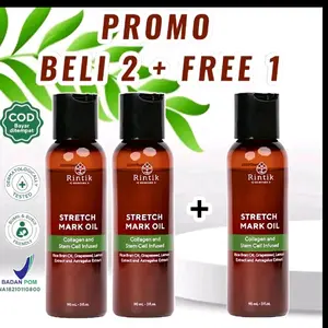 FREE BELI 2 GRATIS 1 RINTIK Stretch Mark Penghilang Selulit Oil Perawatan Kulit Perut Ibu Hamil 90ml Ori Stretchmark