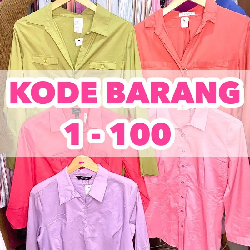 Baju Atasan Wanita Kemeja Blouse Katun Crop Pendek Panjang - Top 0