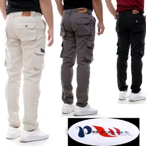 CELANA CARGO PANJANG PRIA MODEL SLIMFIT/GOMBRONG TERBARU DISTRO DEWASA HITAM TERVIRAL