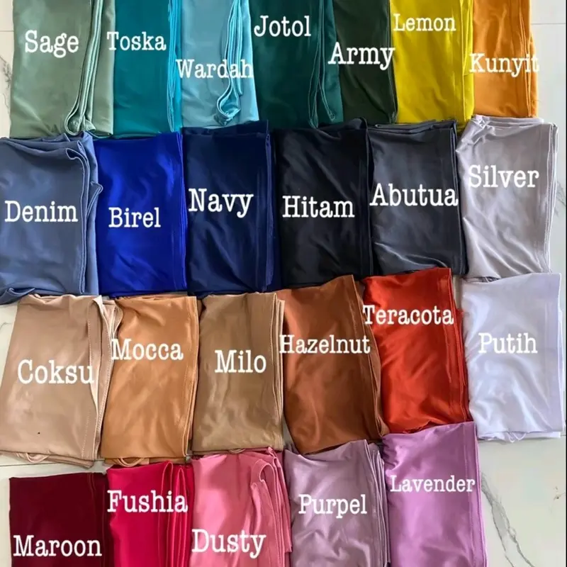 Hijab Bergo Sporty Malay Instan Non Pet, Hijab Daisy Non Ped Size M-L Hijab Malay Jersey, Kerudung Muslim Wanita Khimar Syari Non Ped Ceruty Dewasa 5