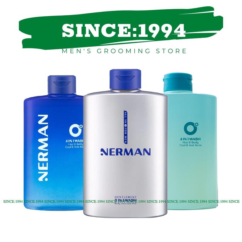  Sữa tắm gội nam Nerman hương nước hoa Gentleman 3in1 0 Độ 4in1 