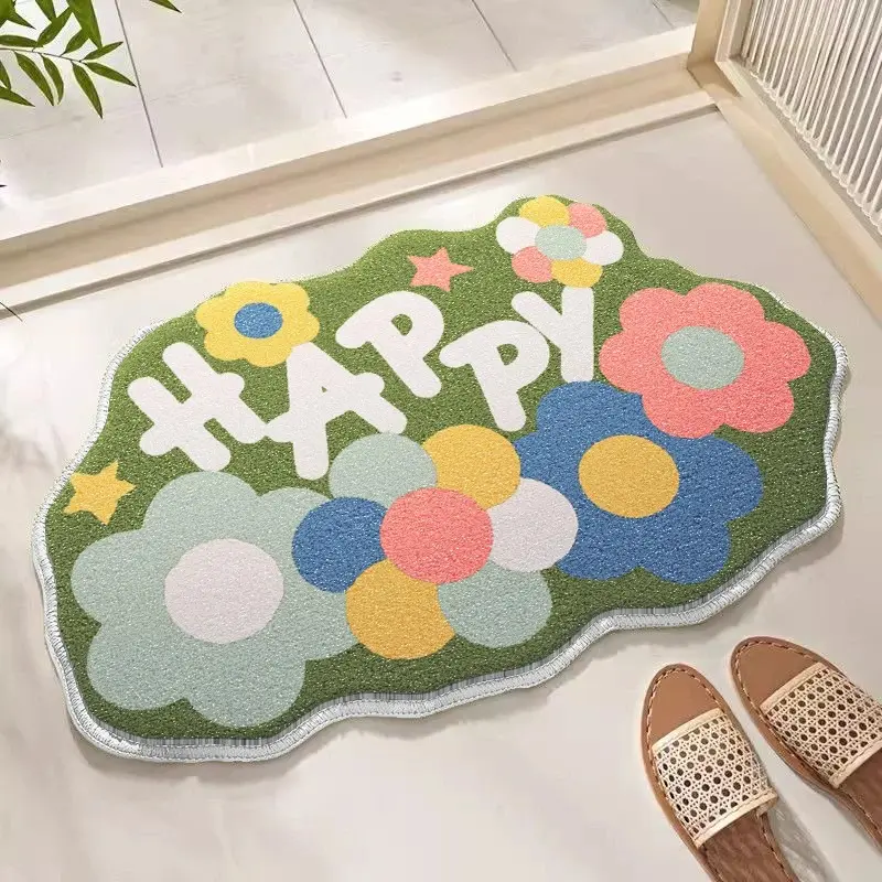 Floor mat home carpet anti-slip bathroom mat bath mat absorbent doormat soft door mat home decoration