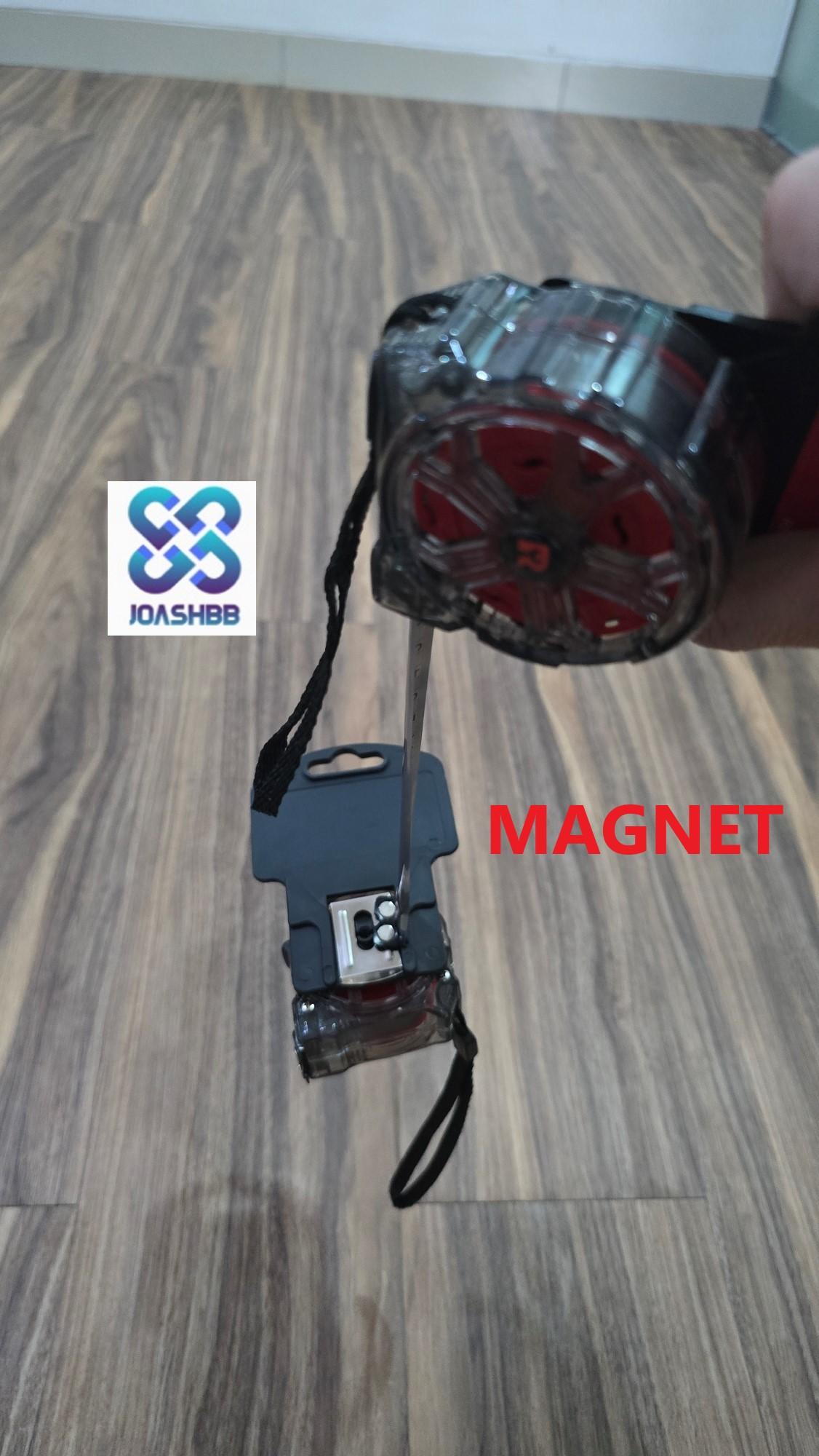 Meteran Transparan Magnet Stainless 3M 5M 7.5M REDIMAX / Meteran Tahan Banting - Tahan Pecah / Meteran waterproof