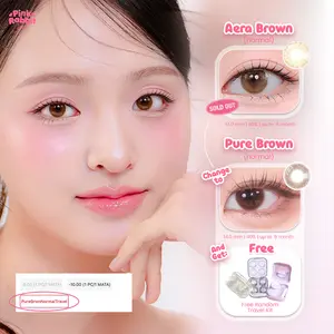 PINKRABBIT SOFTLENS AERA BROWN - Normal, Minus 0.5 S/D 10.00 (1PCS/Sebelah) #softlensnyaman #softlensnyamanbikincantik