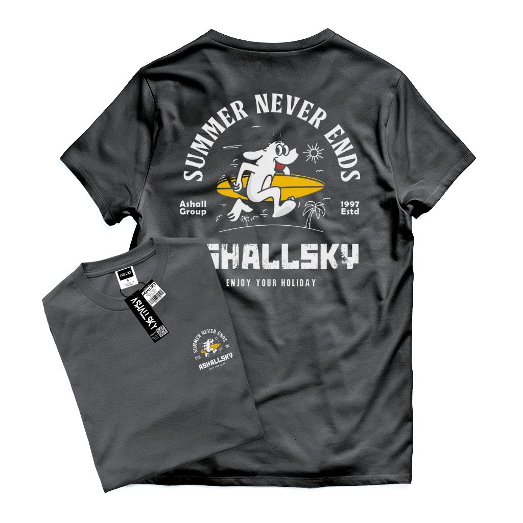 Ashall.sky Tshirt Baju Kaos Distro Lengan Pendek Cream Bad Days Pria Wanita Unisex Dewasa katun 30s