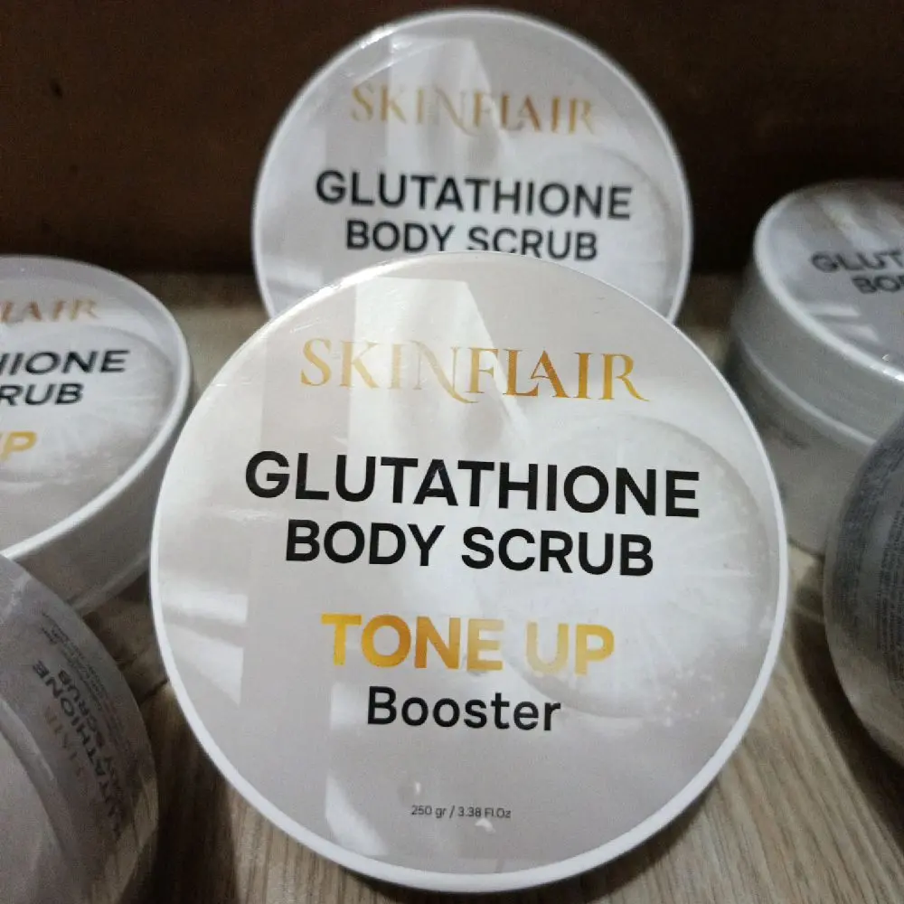 Skinflair Glutathione Body Scrub Tone Up Booster 250gr Mencerahkan Kulit - TikTok Shop Malaysia Skinflair Glutathione Body Scrub Tone Up Booster 250gr Mencerahkan Kulit - TikTok Shop Malaysia