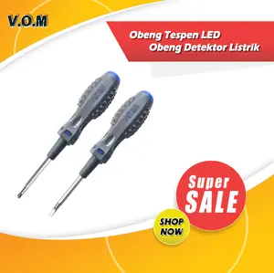 Obeng Tespen LED – Obeng Detektor Listrik Otomatis dengan Lampu Indikator & Magnet A258