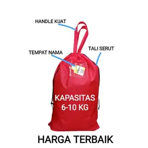 TAS LAUNDRY 50X70 CM KAPASITAS 5-7 KG WARNA MERAH BY GOODIEBEK