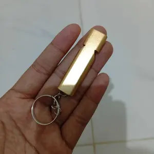 Gantungan Kunci Peluit 2 Lubang Aluminium Survival Whistle Tools