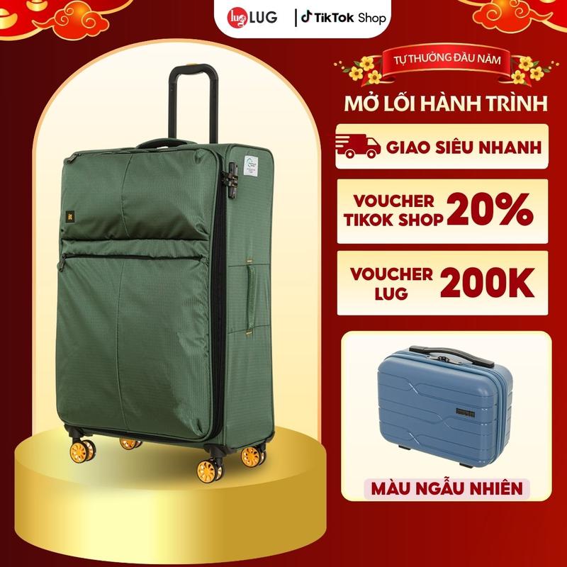   VALI VẢI THƯƠNG HIỆU  Vali Kéo Du Lịch Size 28 Thương Hiệu IT Luggage IT12-2644-E08: Chất Liệu 100% Từ Chai Nhựa Thải Tái Chế Sau Tiêu Dùng Khóa TSA An Ninh Quốc Tế 