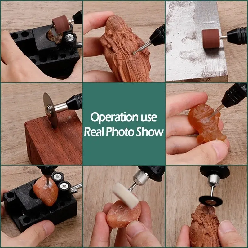 BOR MINI 12V DC - Gerinda Mini Listrik Multifungsi, Alat Ukir Kayu & Poles, Engraver + Amplas, Kecepatan Tinggi , Cocok untuk Kerajinan & DIY - COD-Dikirim dalam waktu 24 jam 7